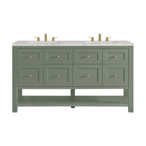 Breckenridge 60" Double Vanity, Smokey Celadon
