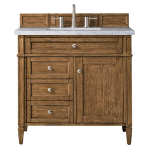 Brittany 36" Single Vanity, Saddle Brown