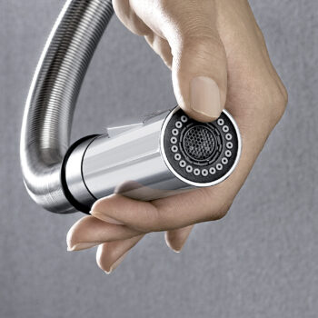 Blanco Blancoculina Semi-Pro Pull-Down Dual-Spray Kitchen Faucet 2.2 GPM - Chrome - Image 9