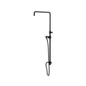 ROHL Riser With Diverter, Hose And Sliding Handshower Holder In Matte Black