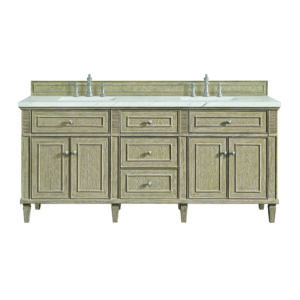 Lorelai 72" Double Vanity, Whitewashed Oak
