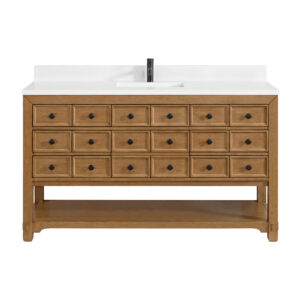 Malibu 60" Single Vanity, Amber Birch