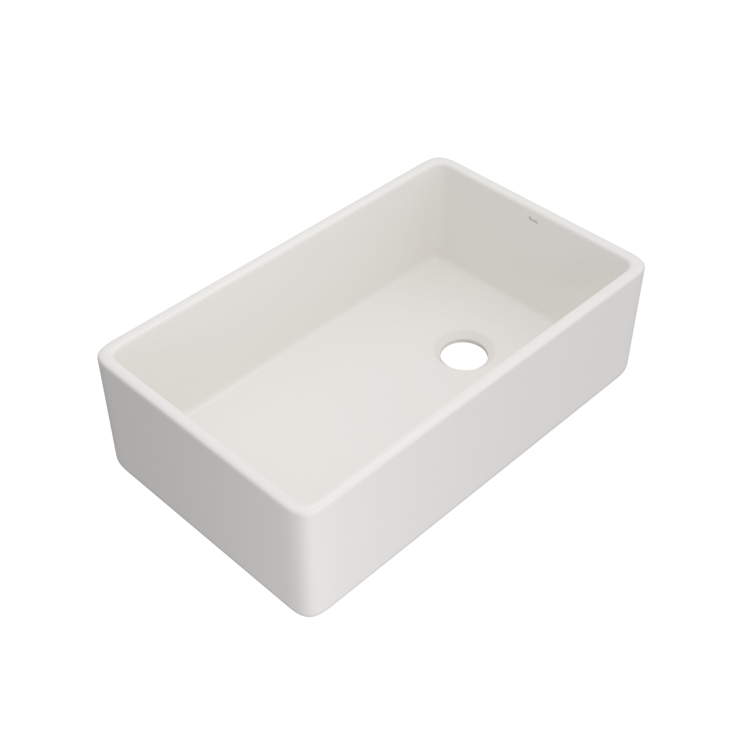 ROHL Allia™ 32" Fireclay Single Bowl Farmhouse Apron Front Kitchen Sink In Pergame