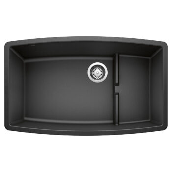 Blanco Performa Cascade SILGRANIT 32" Single Bowl Undermount Kitchen Sink with Colander - Anthracite