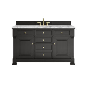 Brookfield 60" Single Vanity, Black Onyx