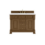 Brookfield 48" Single Vanity, Honey Oak