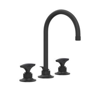ROHL Graceline® Widespread Lavatory Faucet With C-Spout In Matte Black