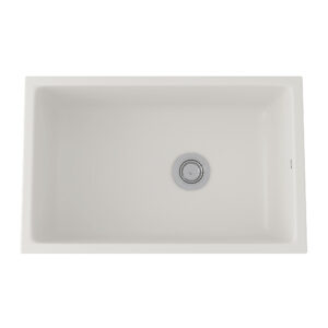 ROHL Allia™ 32″ Fireclay Single Bowl Undermount Kitchen Sink In Pergame