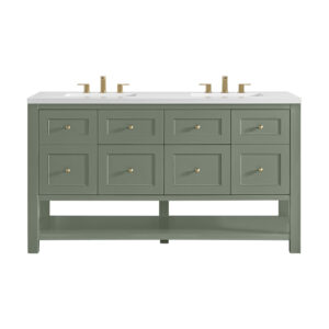 Breckenridge 60″ Double Vanity, Smokey Celadon