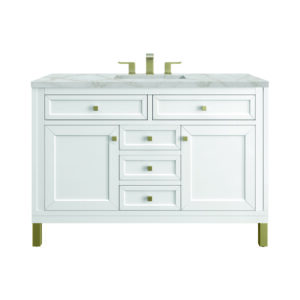 Chicago 48" Single Vanity, Glossy White