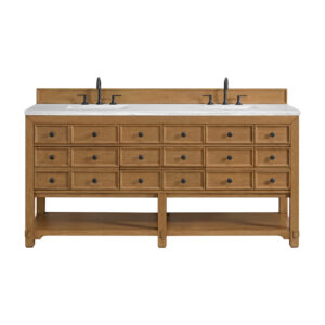 Malibu 72" Double Vanity, Amber Birch