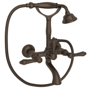 ROHL Exposed Wall Mount Tub Filler In Tuscan Brass