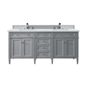Brittany 72" Double Vanity, Urban Gray