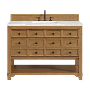 Malibu 48" Single Vanity, Amber Birch