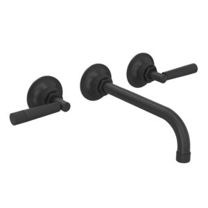 ROHL Graceline® Wall Mount Lavatory Faucet Trim In Matte Black