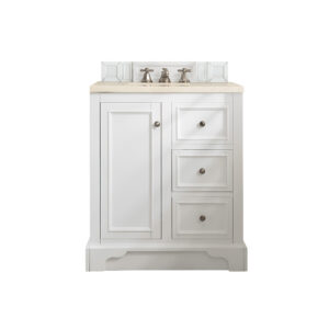 De Soto 30" Single Vanity, Bright White