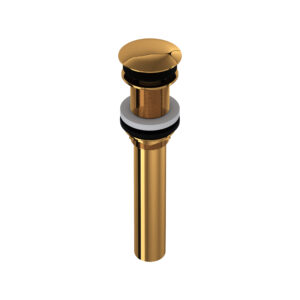 ROHL Lavatory Push Drain Without Overflow In English Gold