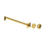 ROHL 16" Wall Mount Shower Arm In Unlacquered Brass