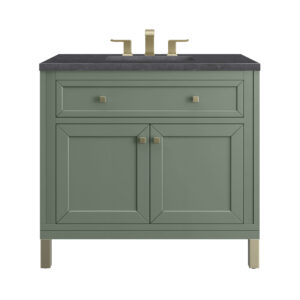 Chicago 36" Single Vanity, Smokey Celadon
