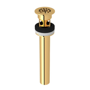 ROHL Lavatory Grid Drain With Overflow In Italian Brass