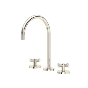 ROHL Amahle™ Widespread Lavatory Faucet With C-Spout In Polished Nickel
