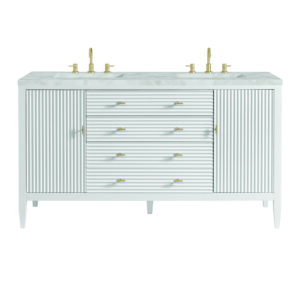 Myrrin 60" Double Vanity, Bright White
