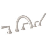 ROHL San Giovanni™ 5-Hole Deck Mount Tub Filler In Satin Nickel