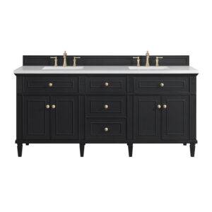 Lorelai 72″ Double Vanity, Black Onyx