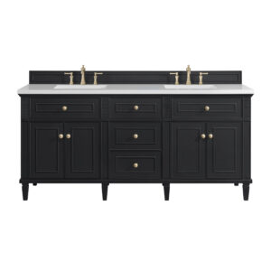 Lorelai 72″ Double Vanity, Black Onyx