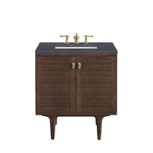 Amberly 30" Single Vanity, Mid-Century Walnut