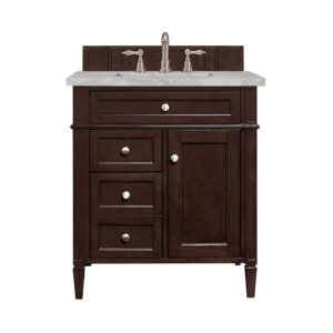 Brittany 30" Single Vanity, Burnished Mahogany