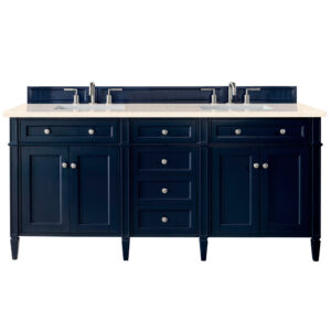 Brittany 72" Double Vanity, Victory Blue
