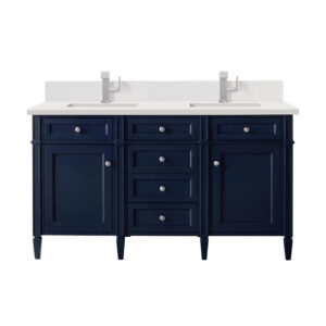 Brittany 60" Double Vanity, Victory Blue
