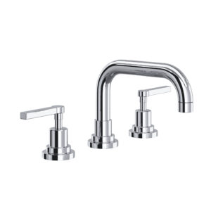 ROHL Lombardia® Widespread Lavatory Faucet With U-Spout In Polished Chrome