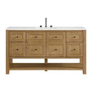 Breckenridge 60″ Single Vanity, Light Natural Oak