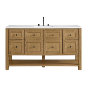 Breckenridge 60″ Single Vanity, Light Natural Oak