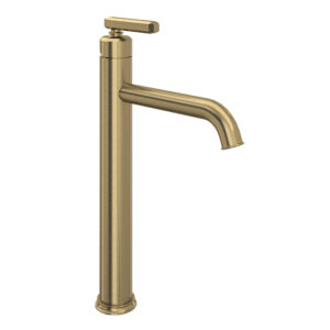 ROHL Apothecary™ Single Handle Tall Lavatory Faucet In Antique Gold