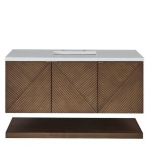 Marcello 48″ Single Vanity, Chestnut
