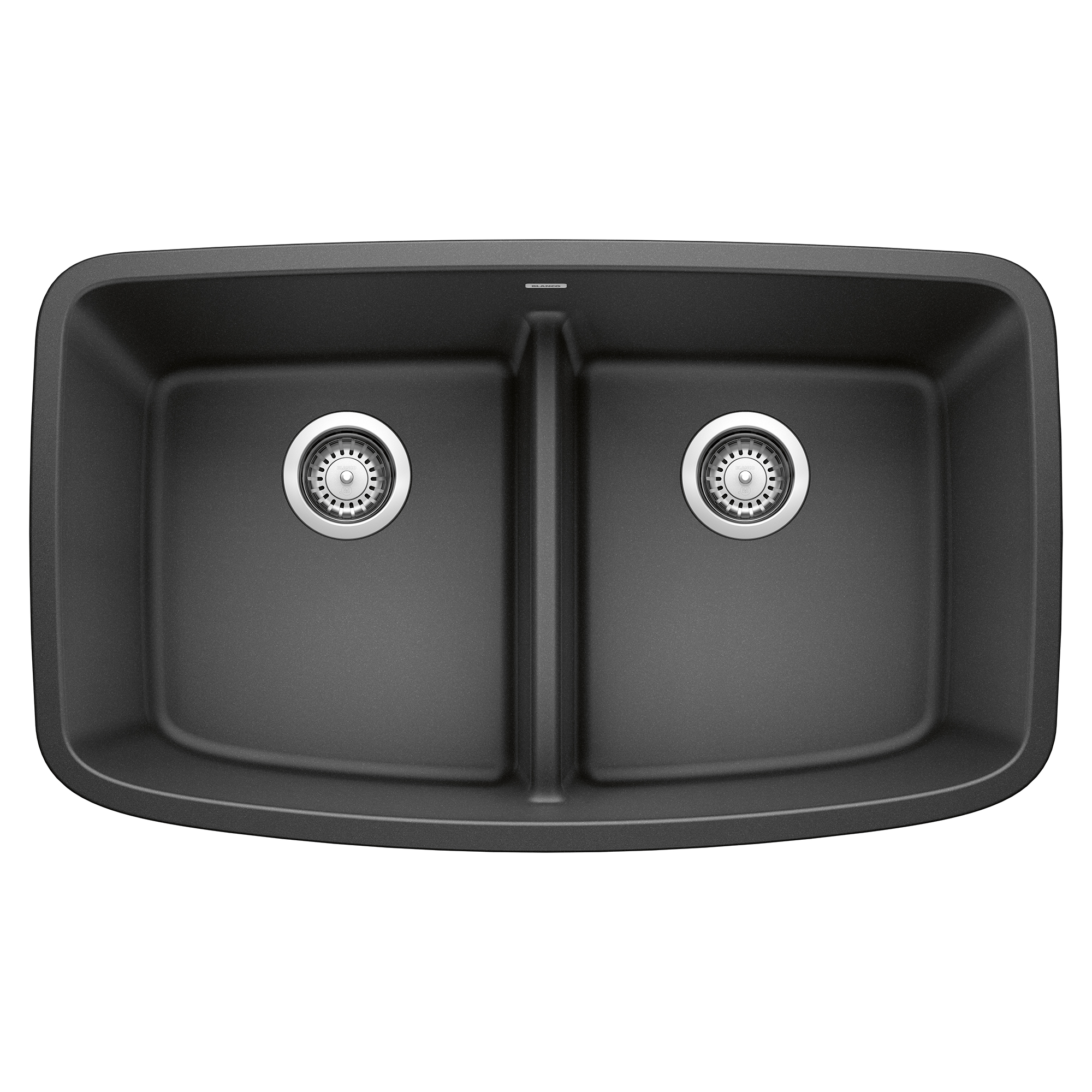 Blanco Valea SILGRANIT 32" 50/50 Double Bowl Undermount Kitchen Sink with Low Divide - Anthracite