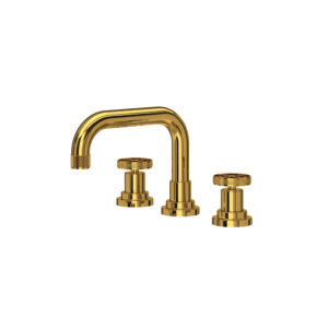 ROHL Campo™ Widespread Lavatory Faucet With U-Spout In Unlacquered Brass