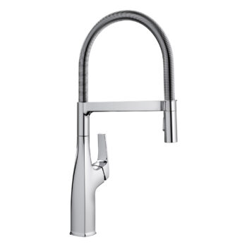 Blanco Rivana Semi-Pro Pull-Down Dual-Spray Kitchen Faucet 1.5 GPM - Chrome