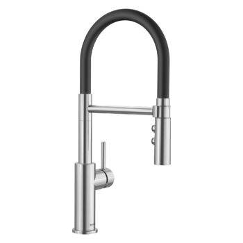 Blanco Catris Flexo Semi-Pro Pull-Down Dual-Spray Kitchen Faucet 1.5 GPM - PVD Steel