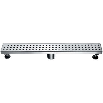 Dawn® Mississippi River Series - Linear Shower Drain 24"L In Polished satin