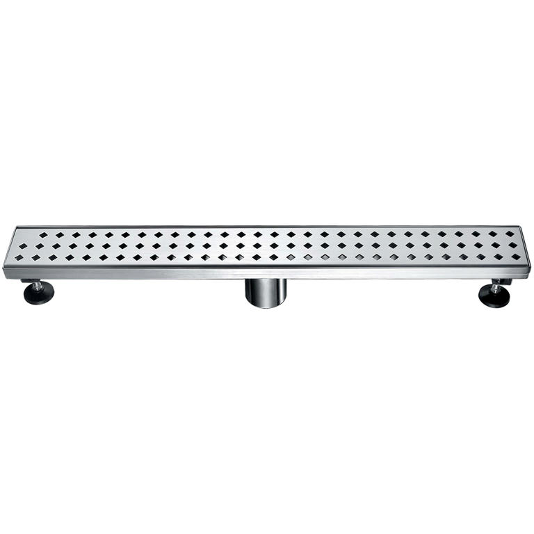 Dawn® Mississippi River Series - Linear Shower Drain 24"L In Polished satin