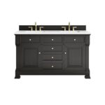 Brookfield 60" Double Vanity, Black Onyx