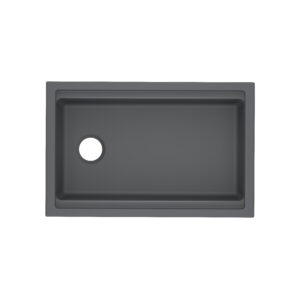 ROHL Allia™ 30″ Fireclay Undermount Chef/Workstation Sink In Satin Grey