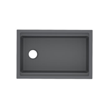 ROHL Allia™ 30" Fireclay Undermount Chef/Workstation Sink In Satin Grey