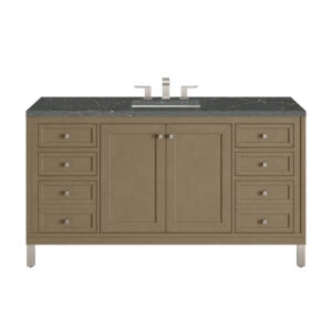 Chicago 60" Single Vanity, Walnut Whisper