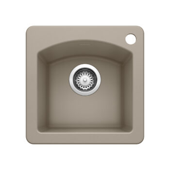 Blanco Diamond SILGRANIT 15" Dual Mount Bar Sink - Truffle