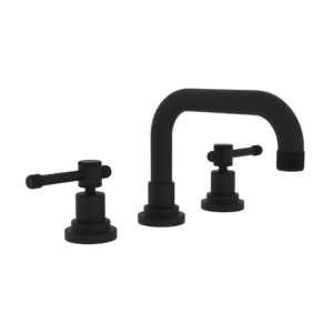 ROHL Campo™ Widespread Lavatory Faucet With U-Spout In Matte Black